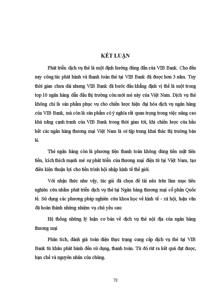 image for page Thực trạng phát triển dịch vụ thẻ tại VIB