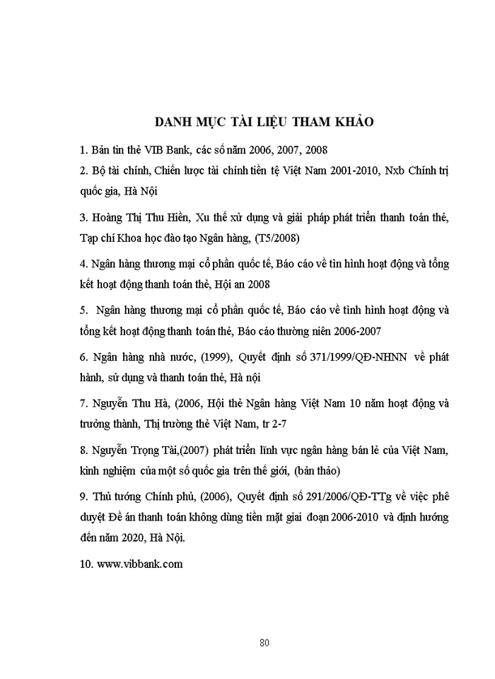 image for page Thực trạng phát triển dịch vụ thẻ tại VIB