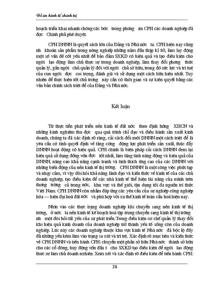 image for page Cổ phần hóa Doanh nghiệp Nhà Nước trong quá trình phát triển nền Kinh tế Thị trường định hướng Xã hội Chủ nghĩa ở Việt Nam