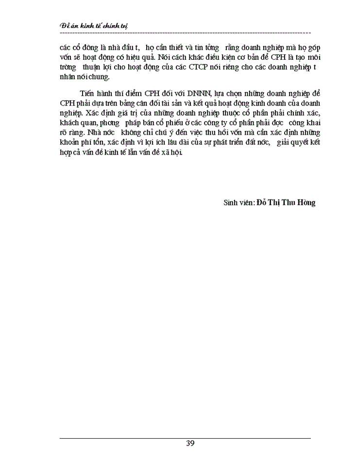 image for page Cổ phần hóa Doanh nghiệp Nhà Nước trong quá trình phát triển nền Kinh tế Thị trường định hướng Xã hội Chủ nghĩa ở Việt Nam