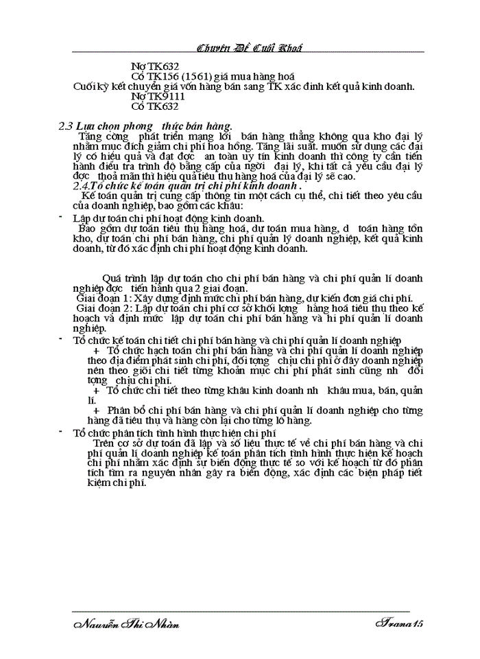 image for page Hoàn thiện Kế toán chi phí bán hàng và chi phí quản lý Doanh nghiệp tại các Doanh nghiệp Thương mại trong nền Kinh tế Thị trường