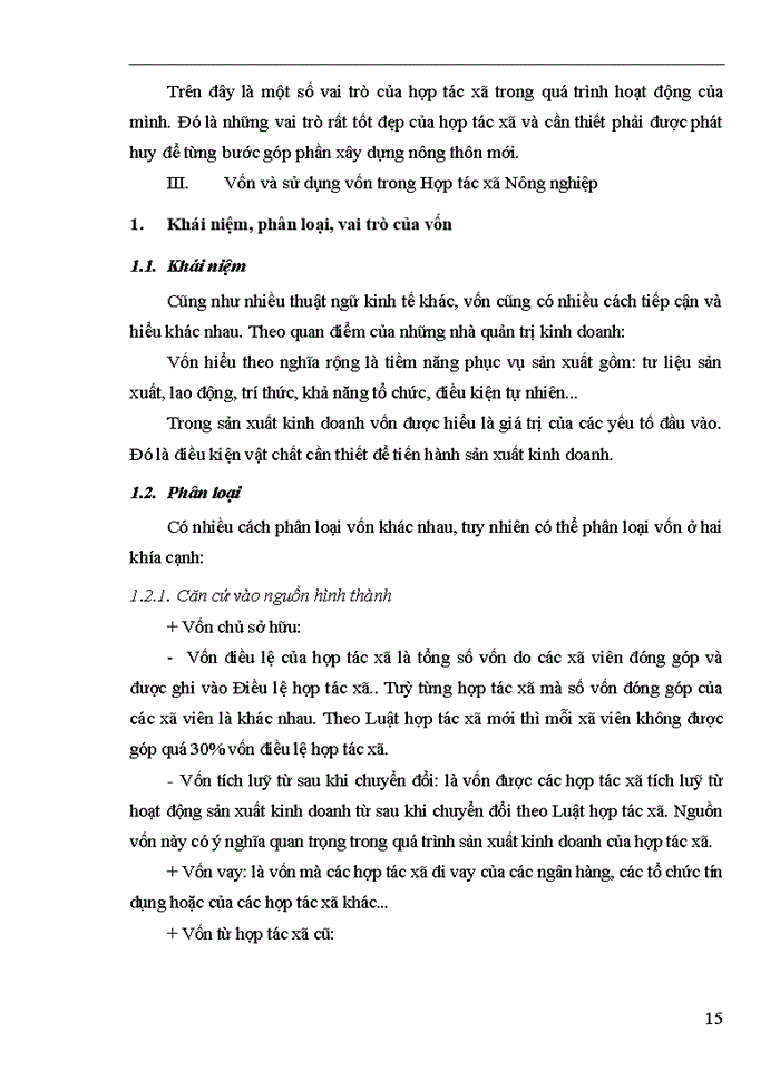 image for page Thực trạng và Giải pháp nâng cao hiệu quả sử dụng vốn của các hợp tác xã nông nghiệp ở huyện Gia Lâm