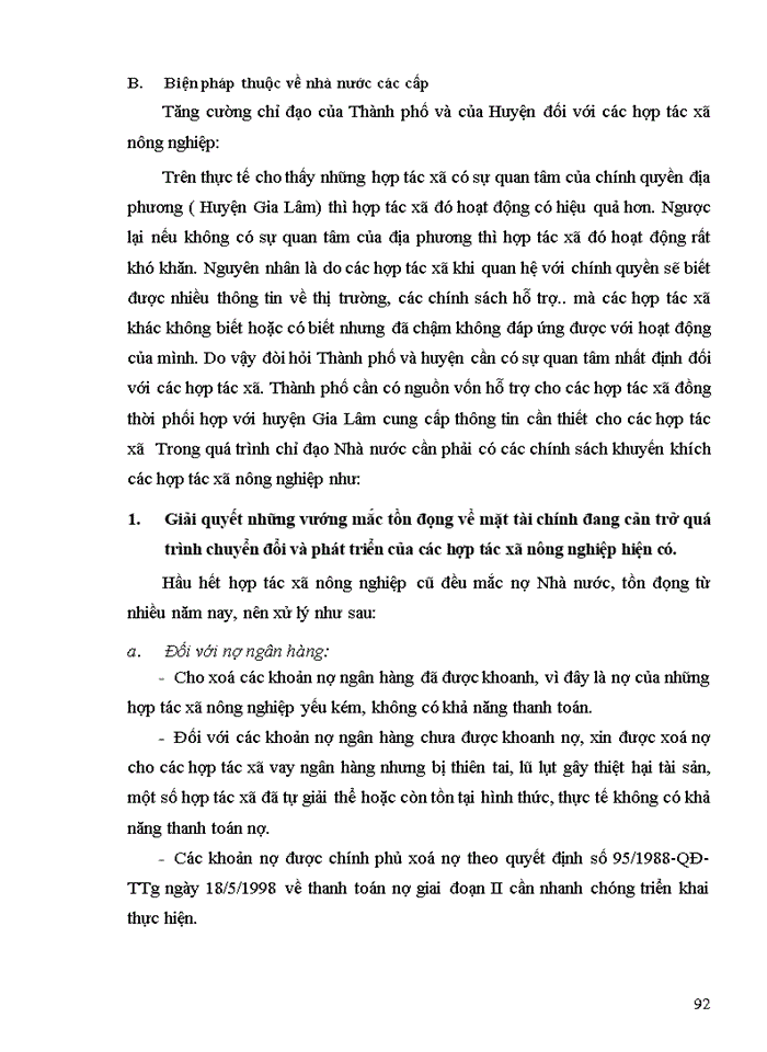 image for page Thực trạng và Giải pháp nâng cao hiệu quả sử dụng vốn của các hợp tác xã nông nghiệp ở huyện Gia Lâm