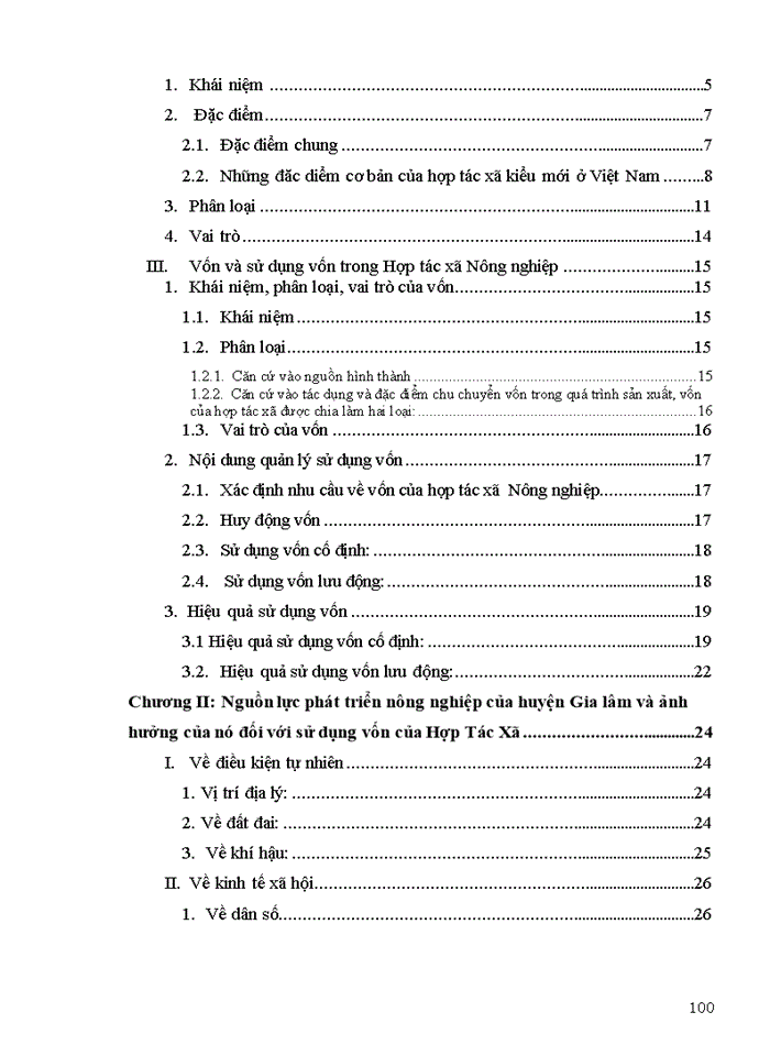 image for page Thực trạng và Giải pháp nâng cao hiệu quả sử dụng vốn của các hợp tác xã nông nghiệp ở huyện Gia Lâm