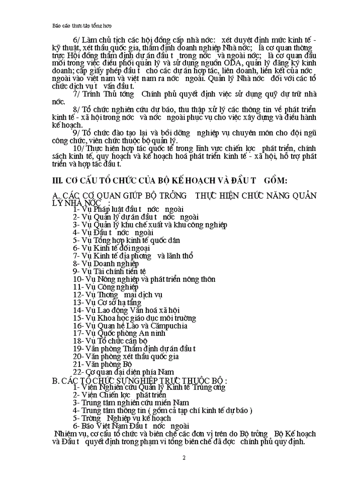 image for page Giới thiệu về vụ tổng hợp kinh tế quốc dân