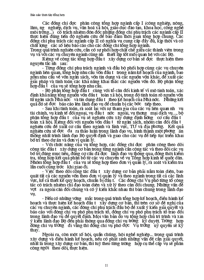 image for page Giới thiệu về vụ tổng hợp kinh tế quốc dân