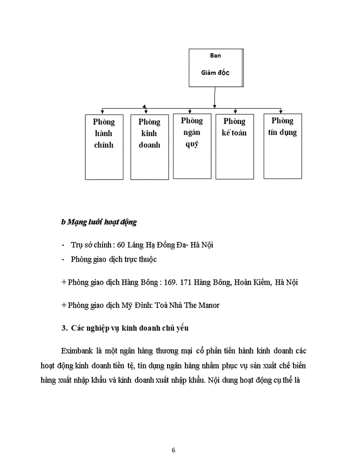 Báo cáo thực tập tổng hơp giới thiệu về Ngân hàng Thương mại Xuất nhập khẩu Việt Nam- eximbank