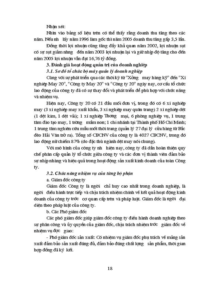 image for page Báo cáo thực tập tổng quan tại Công ty 20