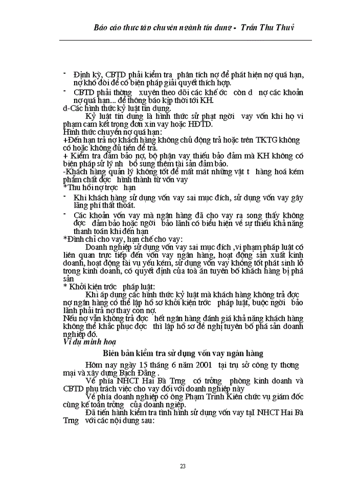 image for page Báo cáo thực tập chuyên ngành tín dụng