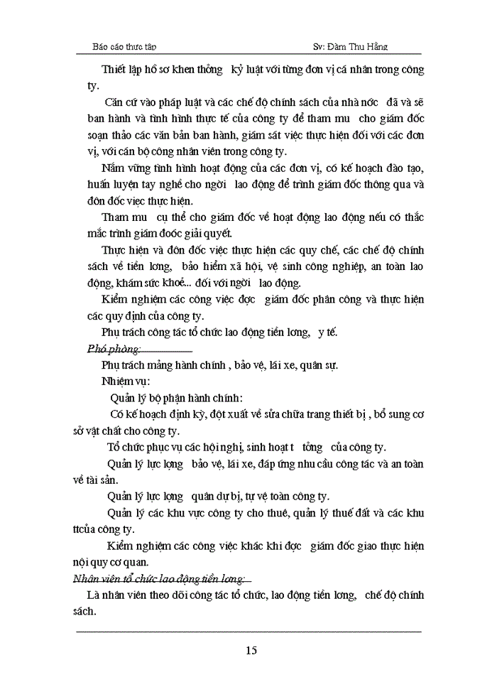 image for page Những hoạt động chính của văn phòng Công ty Xây dựngCN- Hà