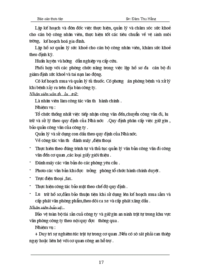 image for page Những hoạt động chính của văn phòng Công ty Xây dựngCN- Hà