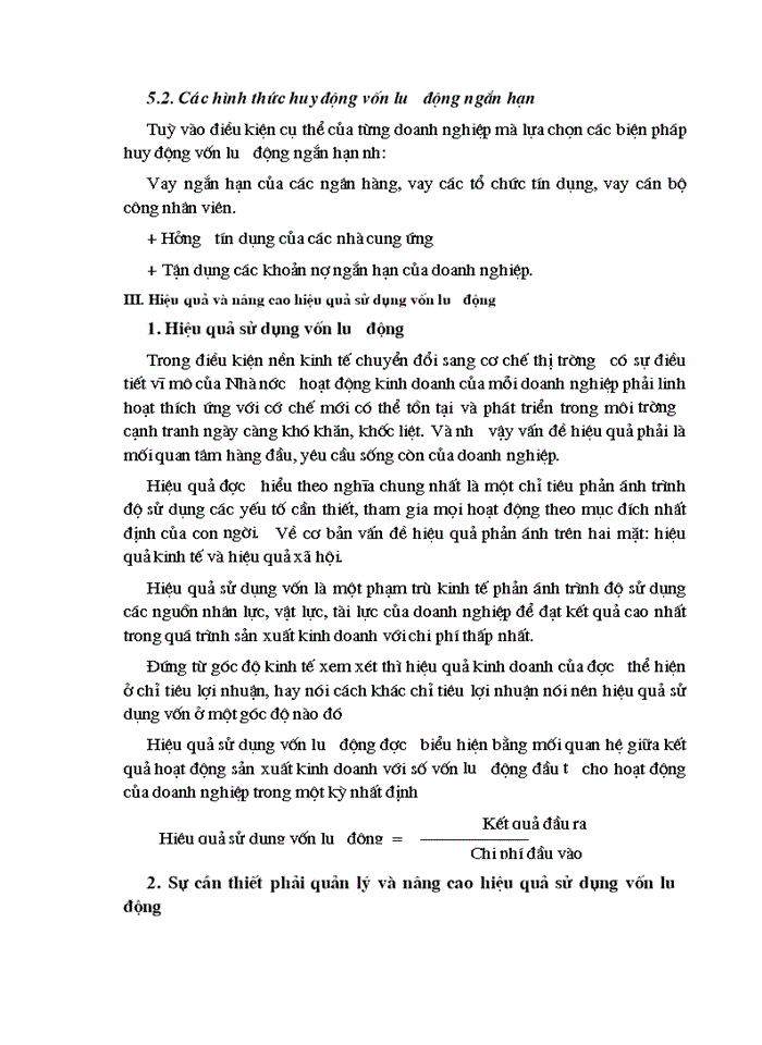 image for page Vốn lưu động và các biện pháp nâng cao hiệu quả sử dụng Vốn lưu động tại Công ty Vật liệu Xây dựng Bưu Điện
