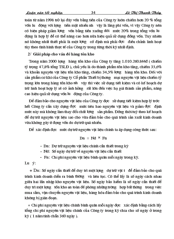 image for page Vốn lưu động và hiệu quả sử dụng Vốn lưu động tại Công ty Cổ phần Thiết bị Thương mại
