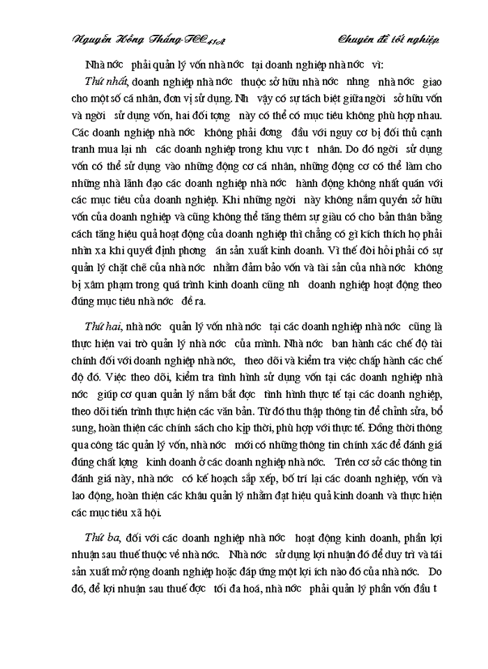 image for page Quản lý vốn nhà nước tại Doanh nghiệp nhà nước Nghiên cứu vận dụng tại Nhà máy len Hà Đông
