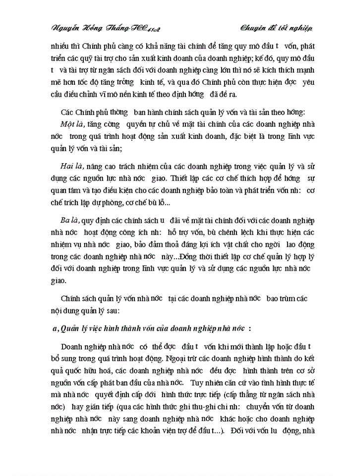 image for page Quản lý vốn nhà nước tại Doanh nghiệp nhà nước Nghiên cứu vận dụng tại Nhà máy len Hà Đông