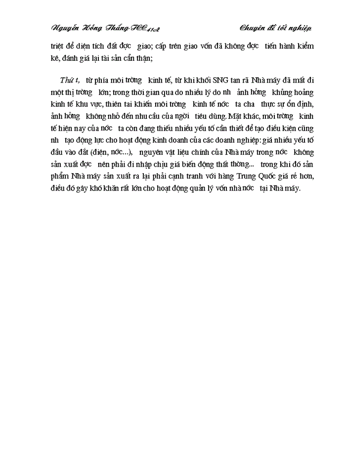 image for page Quản lý vốn nhà nước tại Doanh nghiệp nhà nước Nghiên cứu vận dụng tại Nhà máy len Hà Đông