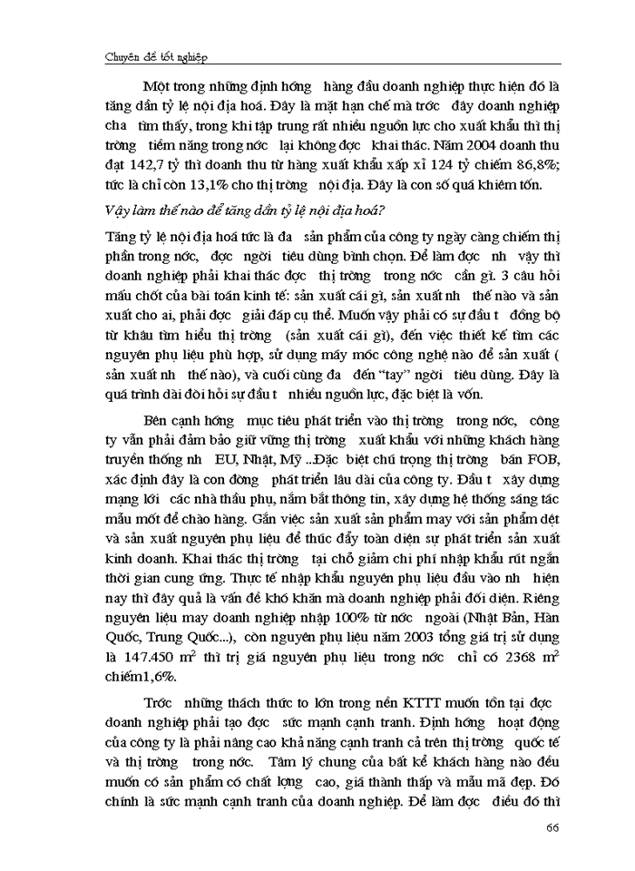 image for page Giải pháp chủ yếu tạo lập vốn cho hoạt động Sản xuất Kinh doanh ở Công ty cổ phần May Thăng Long