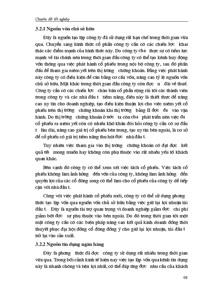 image for page Giải pháp chủ yếu tạo lập vốn cho hoạt động Sản xuất Kinh doanh ở Công ty cổ phần May Thăng Long