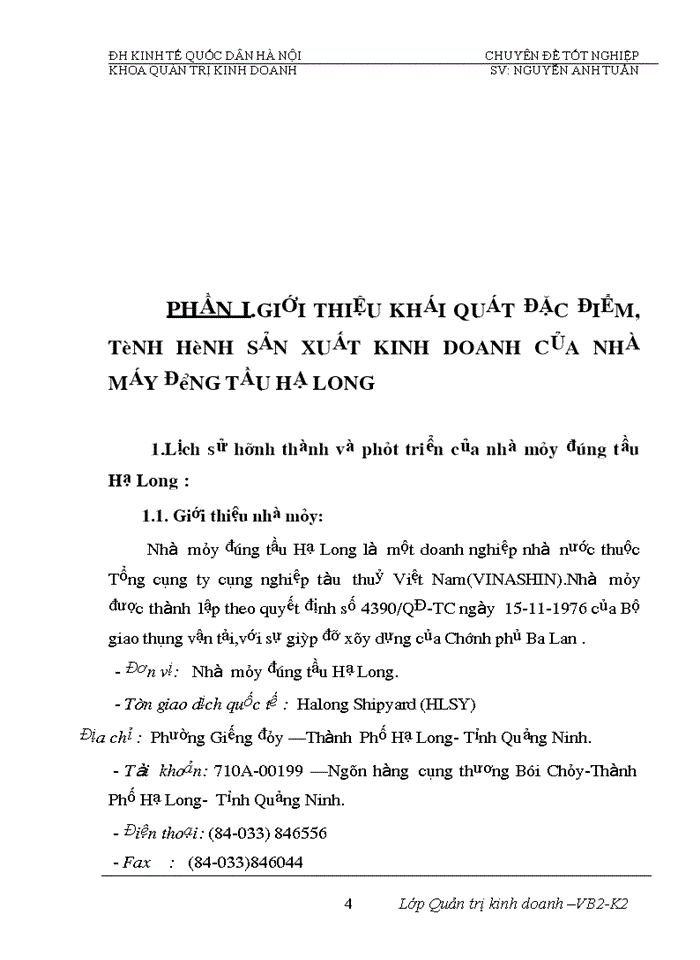 image for page Phân tích tính hiệu quả sử dụng vốn và biện pháp nâng cao hiệu quả sử dụng vốn của Nhà máy đóng tầu Hạ Long