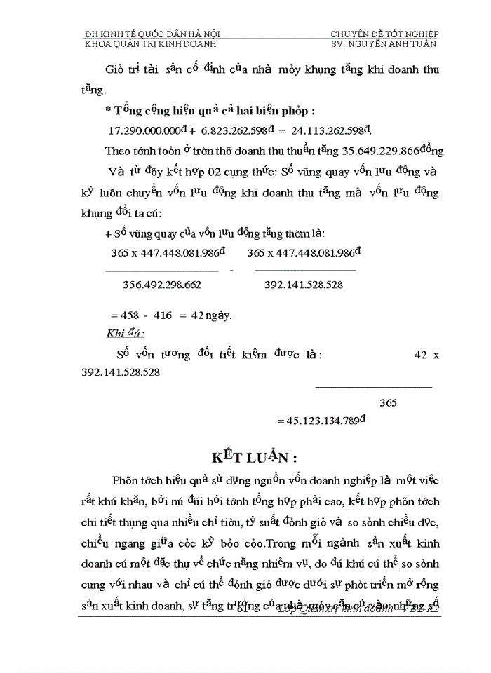 image for page Phân tích tính hiệu quả sử dụng vốn và biện pháp nâng cao hiệu quả sử dụng vốn của Nhà máy đóng tầu Hạ Long