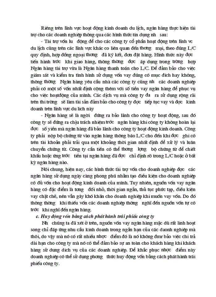 image for page Huy động vốn ở Công ty Cổ Phần phát triển Thương mại và du lịch Ngôi Sao