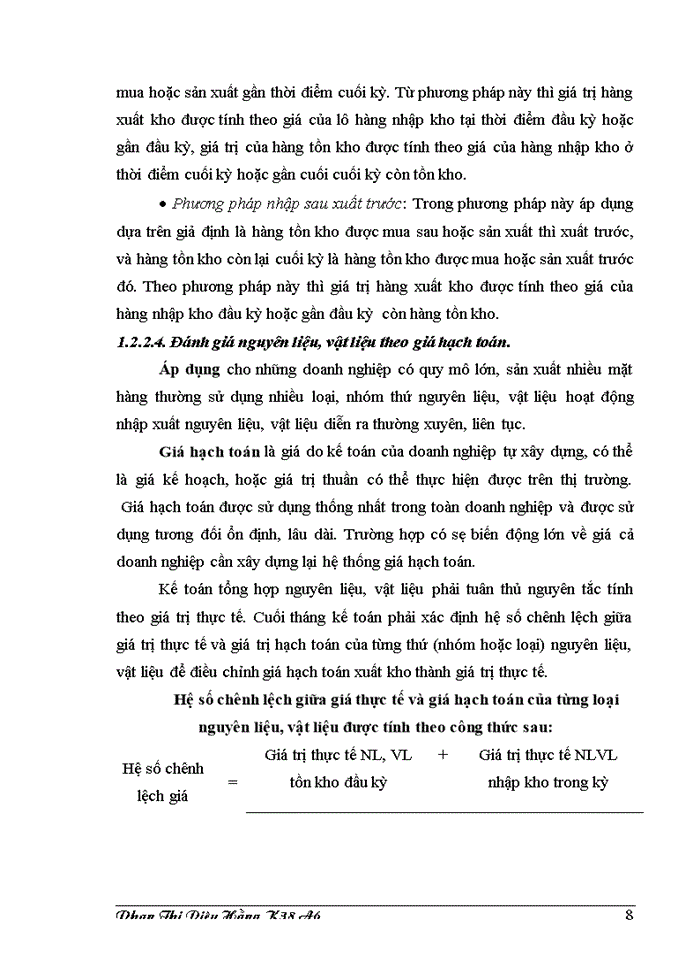 image for page Công tác Kế toán Nguyên vật liệu tại Công ty Rượu Hà Nội