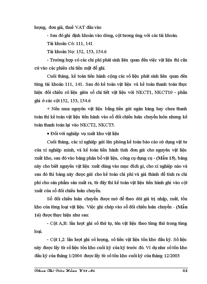 image for page Công tác Kế toán Nguyên vật liệu tại Công ty Rượu Hà Nội