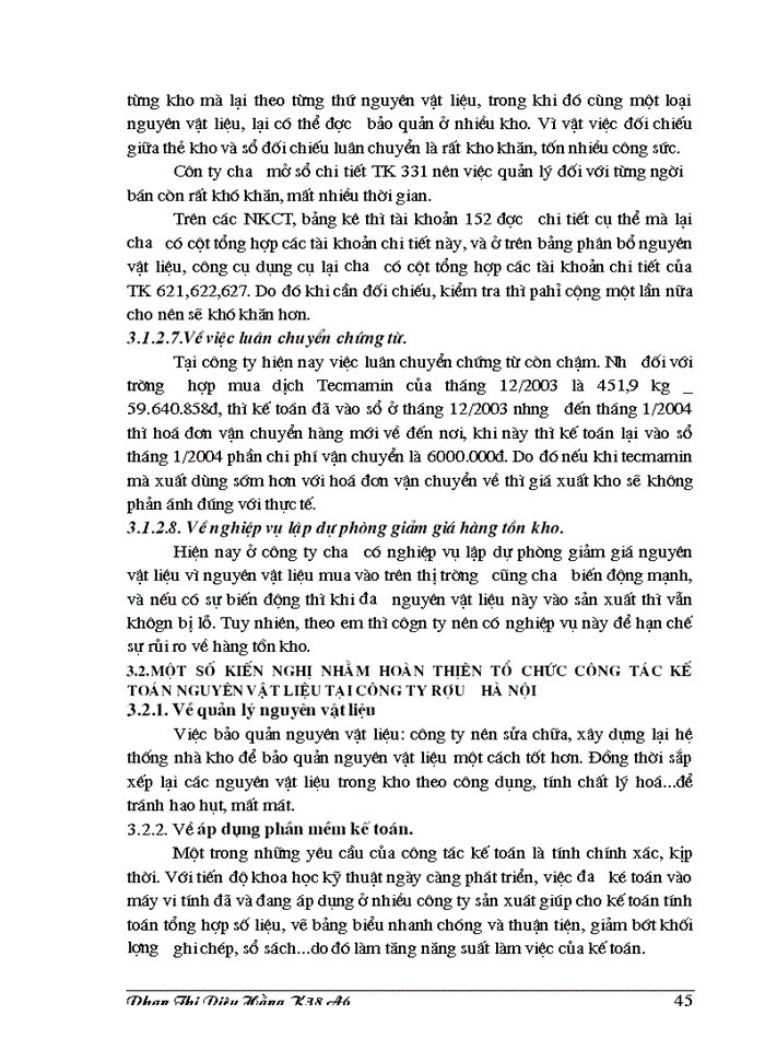 image for page Công tác Kế toán Nguyên vật liệu tại Công ty Rượu Hà Nội