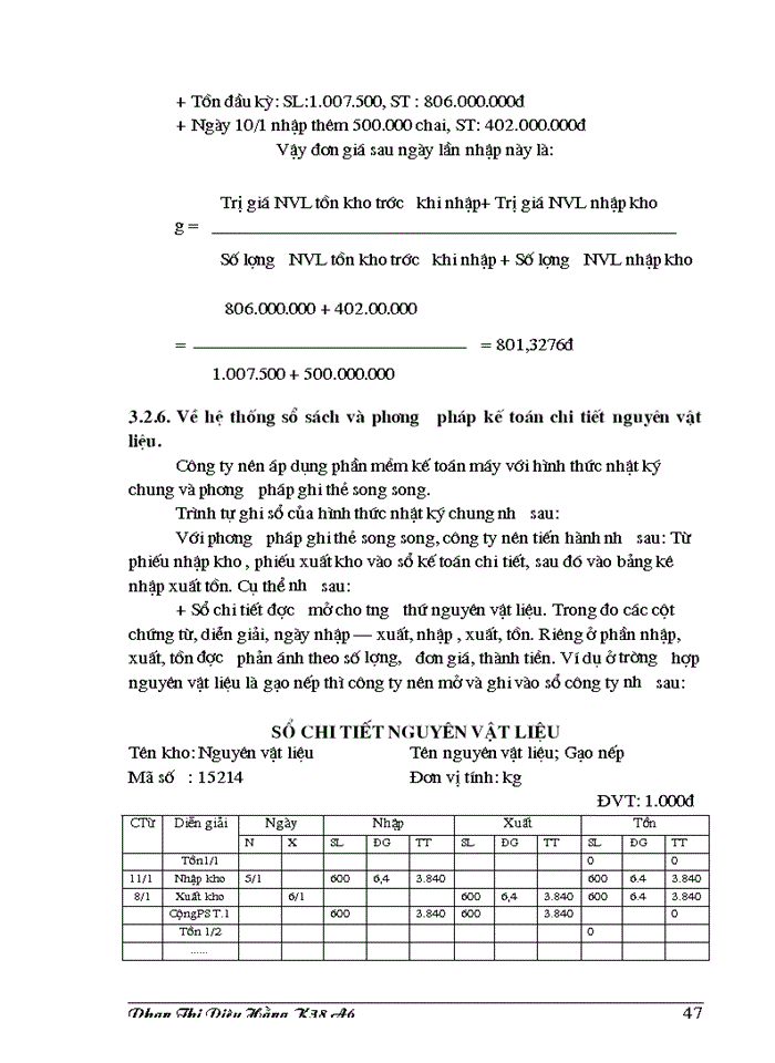 image for page Công tác Kế toán Nguyên vật liệu tại Công ty Rượu Hà Nội