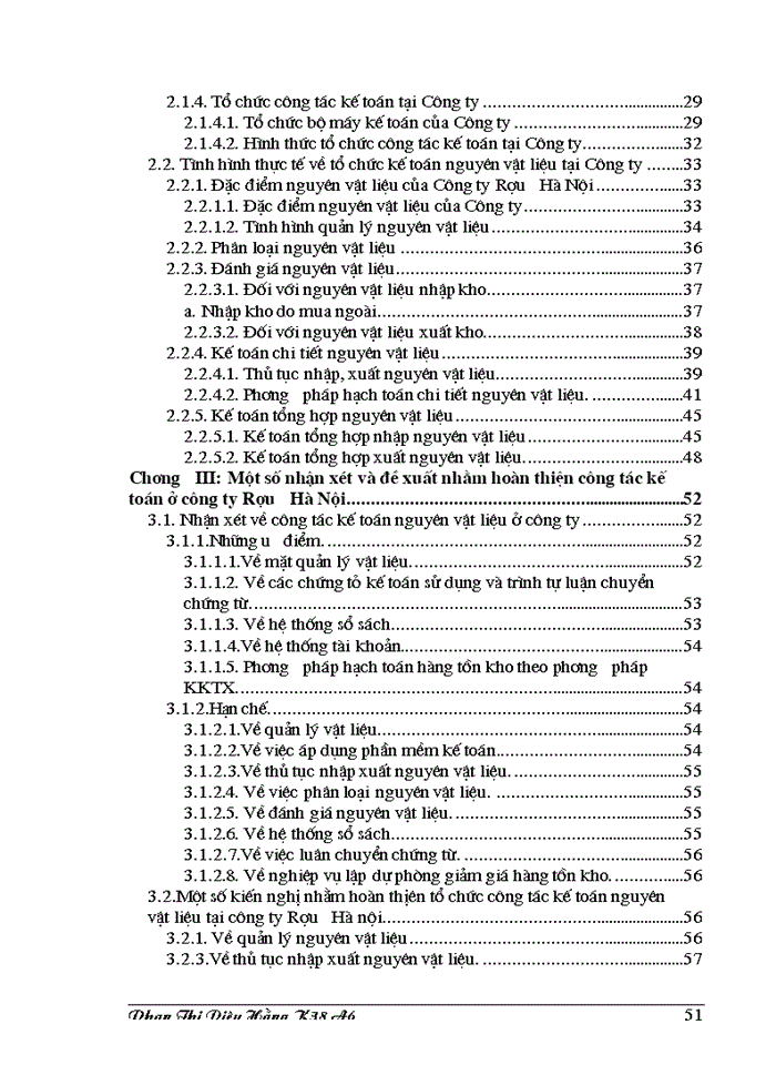 image for page Công tác Kế toán Nguyên vật liệu tại Công ty Rượu Hà Nội