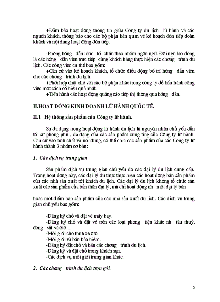Một số Giải pháp nhằm phát triển hoạt động Kinh doanh lữ hành quốc tế tại Công ty Du lịch Hà Nội-Toserco