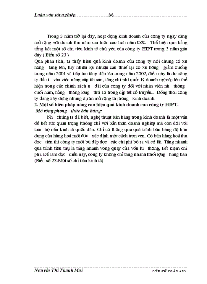 image for page THS Kế toán bán hàng và xác định Kết quả Kinh doanh tại Công ty cổ phần hỗ trợ phát triển tin học HIPT