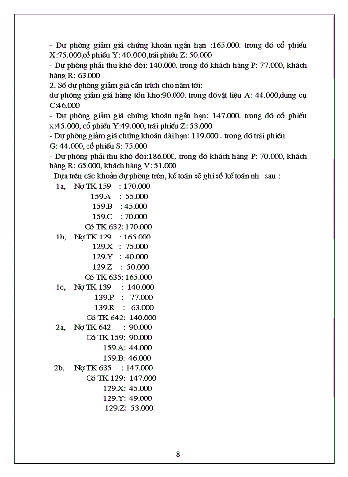 image for page Kế toán các loại dự phòng trong Doanh nghiệp