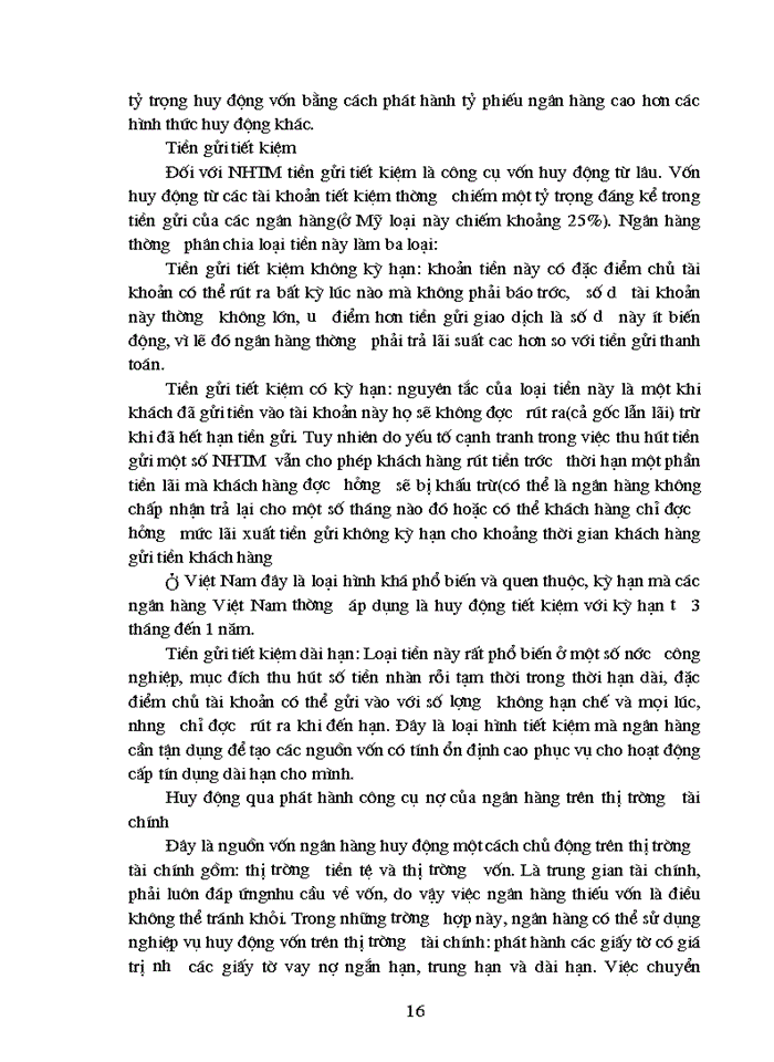 image for page Nghiệp vụ huy động vốn của Ngân hàng Thương mại