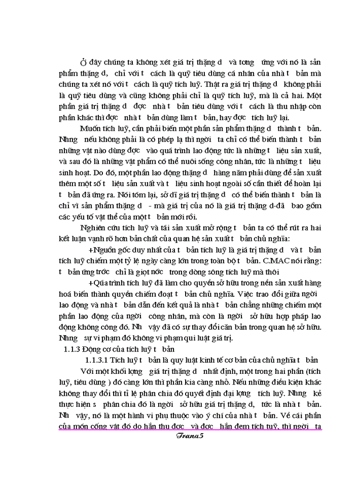 image for page Vai trò của tích luỹ tư bản trong quá trình hình thành và phát triển kinh tế tư bản chủ nghĩa
