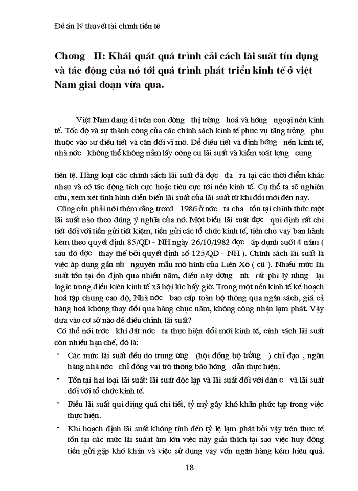 image for page Khái quát quá trình cải cách lãi suất tín dụng và tác động của nó tới quá trình phát triển kinh tế ở Việt Nam trong giai đoạn vừa qua