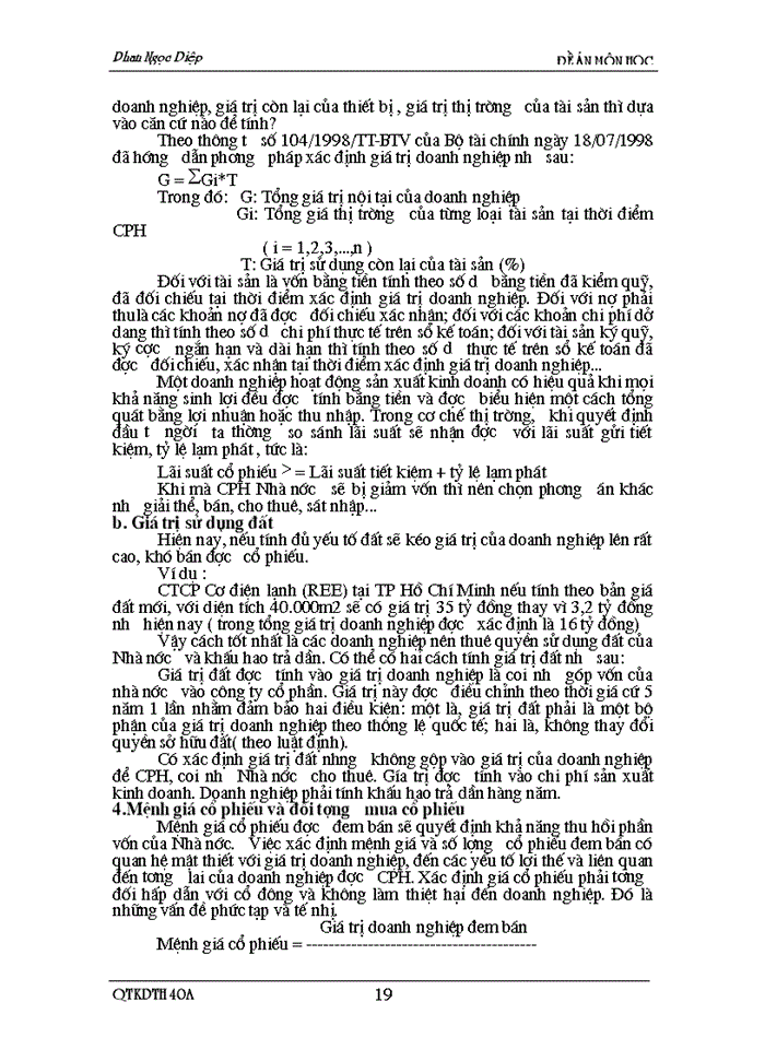 image for page Đánh giá hiệu quả Kinh doanh ở các Doanh nghiệp Nhà Nước sau khi chuyển thành các Công ty Cổ phần