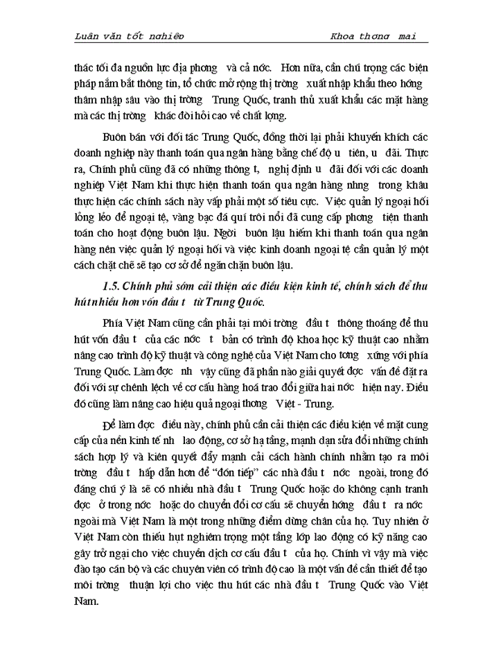 image for page THS Một số chính sách và Giải pháp chủ yếu nhằm đẩy mạnh hoạt động Xuất nhập khẩu của Việt Nam và Trung Quốc