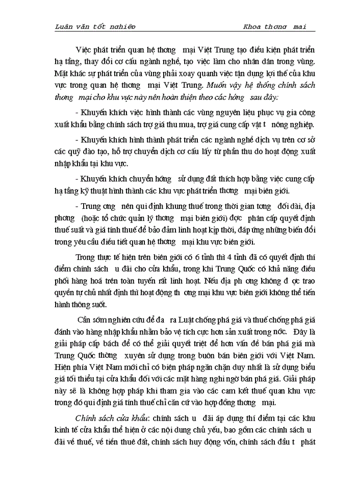 image for page THS Một số chính sách và Giải pháp chủ yếu nhằm đẩy mạnh hoạt động Xuất nhập khẩu của Việt Nam và Trung Quốc