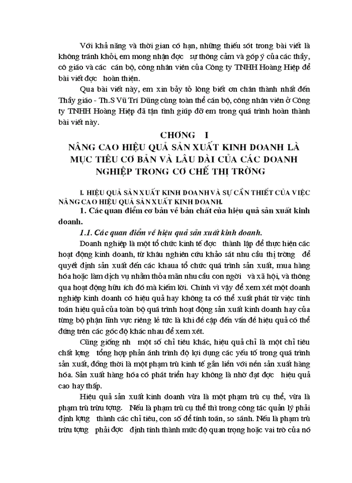 image for page Một số biện pháp cơ bản nhằm nâng cao hiệu quả Sản xuất Kinh doanh ở Công ty Trách nhiệm Hữu hạn Hoàng Hiệp