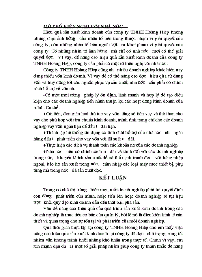 image for page Một số biện pháp cơ bản nhằm nâng cao hiệu quả Sản xuất Kinh doanh ở Công ty Trách nhiệm Hữu hạn Hoàng Hiệp
