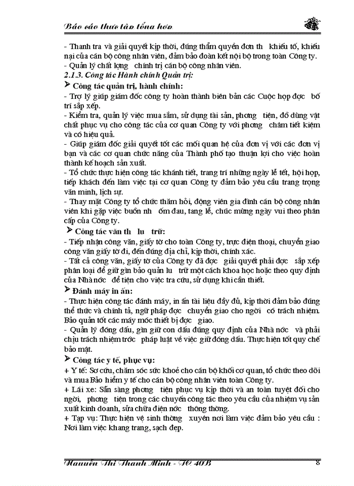 image for page Báo cáo tại Công ty Đầu tư Xây lắp Thương mại Hà Nội