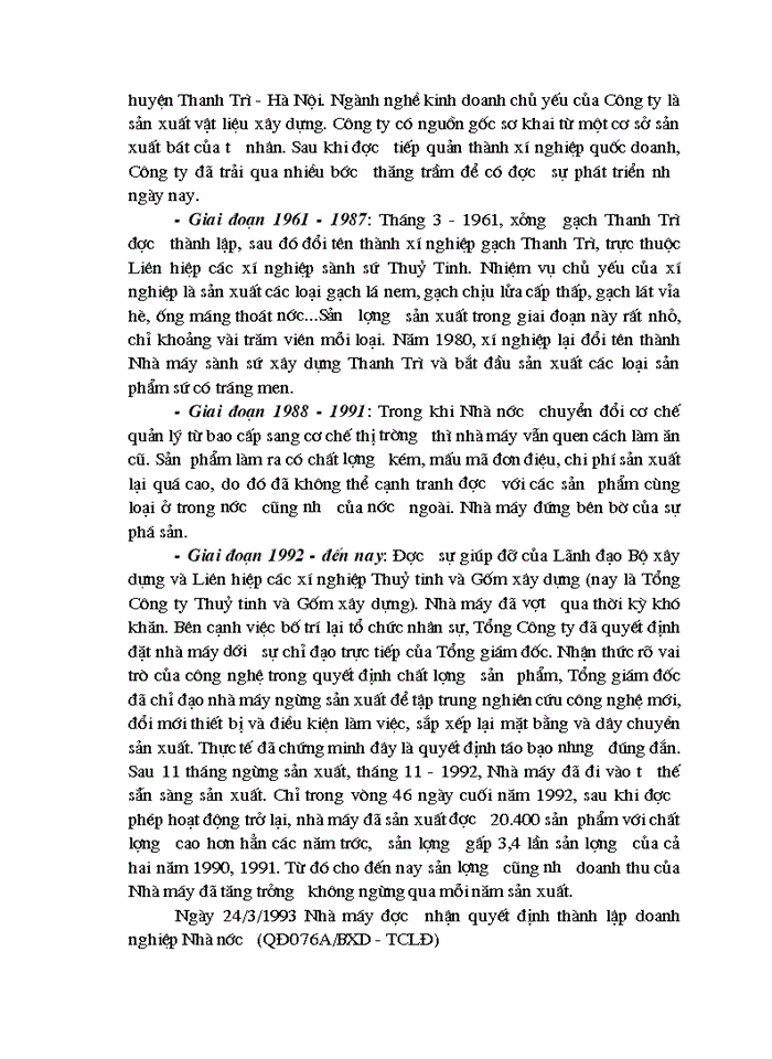 image for page Một số ý kiến nhằm nâng cao chất lượng sản phẩm và doanh thu của Công ty sứ thanh trì Hà Nội