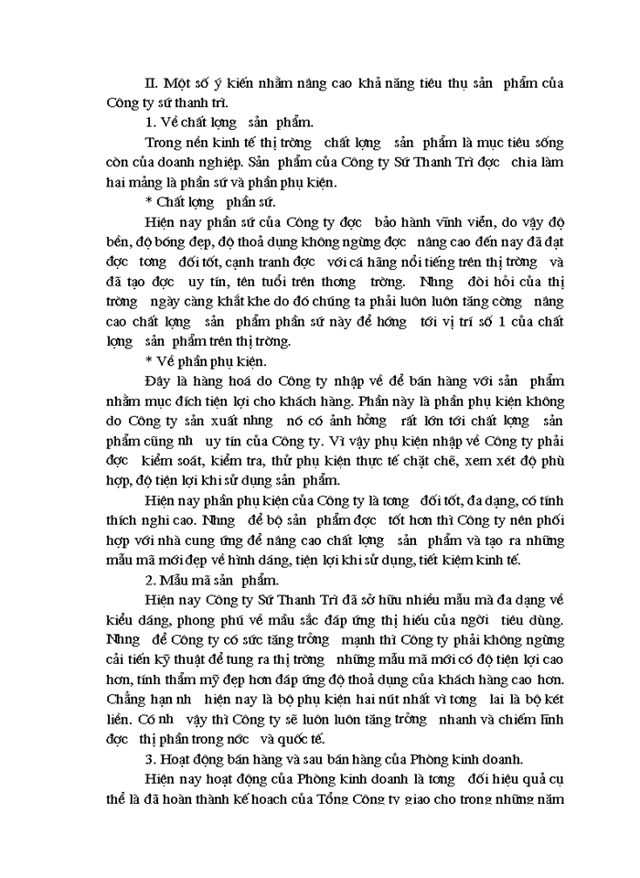 image for page Một số ý kiến nhằm nâng cao chất lượng sản phẩm và doanh thu của Công ty sứ thanh trì Hà Nội