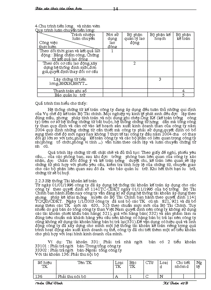 image for page Báo cáo tại Công ty tuyển than Cửa Ông