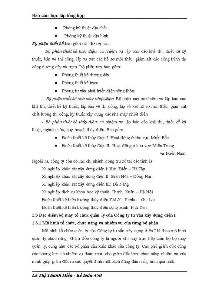 image for page Báo cáo tại Công ty tư vấn Xây dựng Điện I