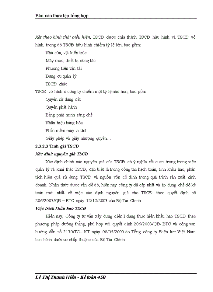 image for page Báo cáo tại Công ty tư vấn Xây dựng Điện I