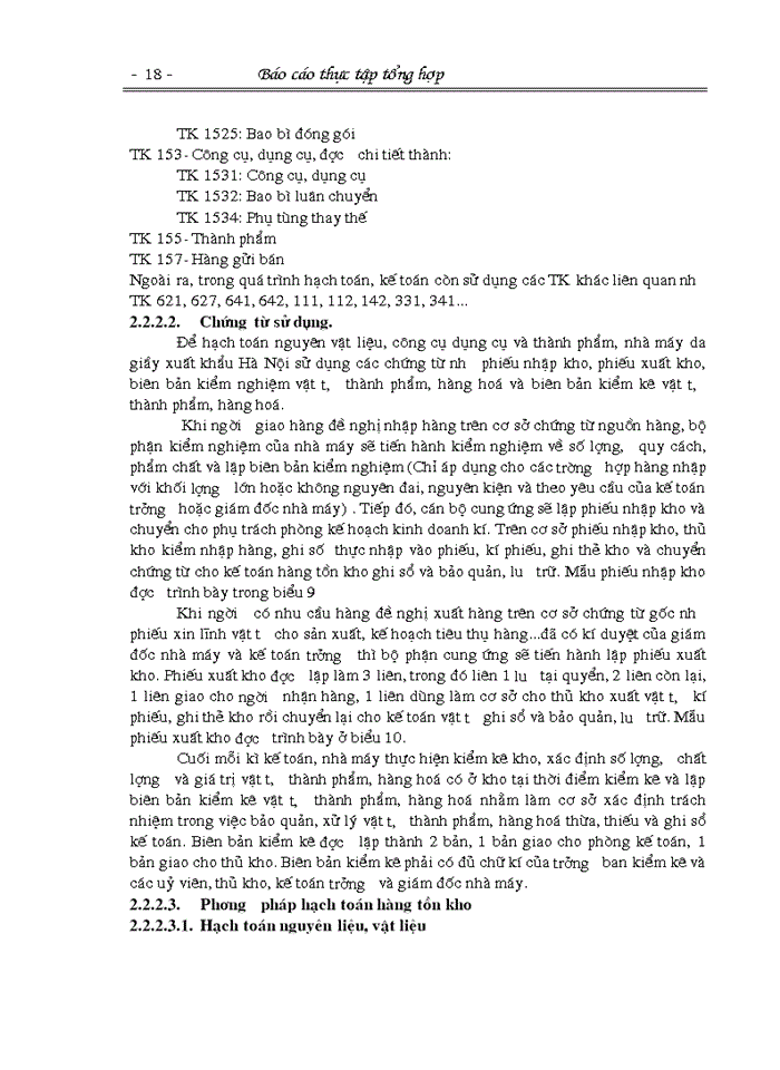 image for page Về Báo cáo tổng hợp tại nhà máy da giầy Xuất khẩu Hà Nội