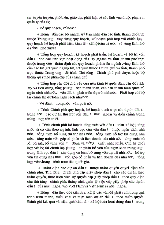 image for page Chức năng nhiệm vụ và cơ cấu tổ chức của vụ thẩm định và giám sát đầu tư