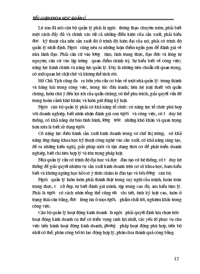 image for page Trình bày nội dung và tính chất các loại công việc mà cán bộ quản lý sản xuất Công nghiệp phải đảm nhiệm hoàn thành và từ đó suy ra rút ra các loại kiến thức cán bộ đó cần phải có